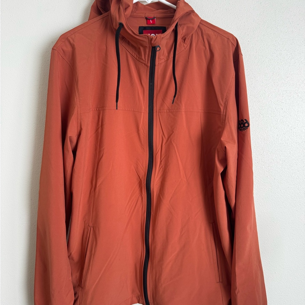 Men's 686 Unix Hooded Jacket Terracotta Orange LARGE